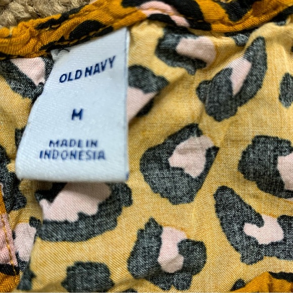 OLD NAVY Cheetah Tank With Back Keyhole Detail Yellow/Orange Size Medium - Picture 10 of 10